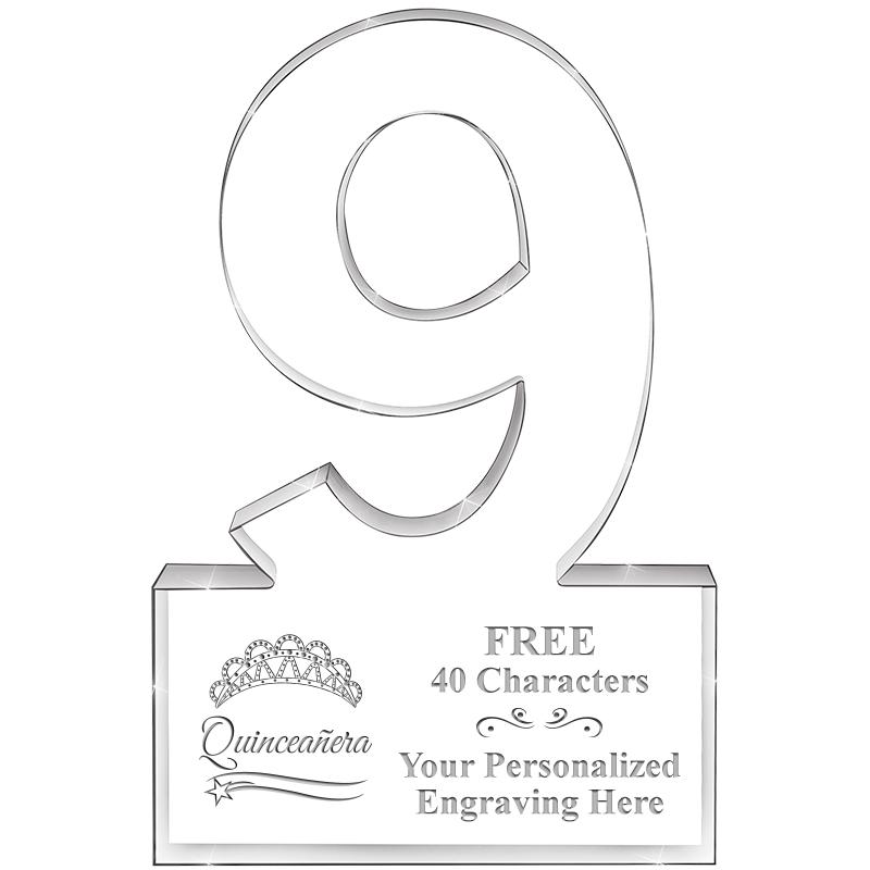 6" 9 YEARS OF SERVICE ACRYLIC