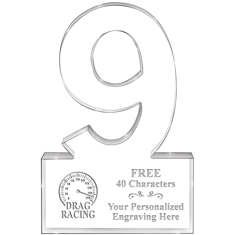 6" 9 YEARS OF SERVICE ACRYLIC