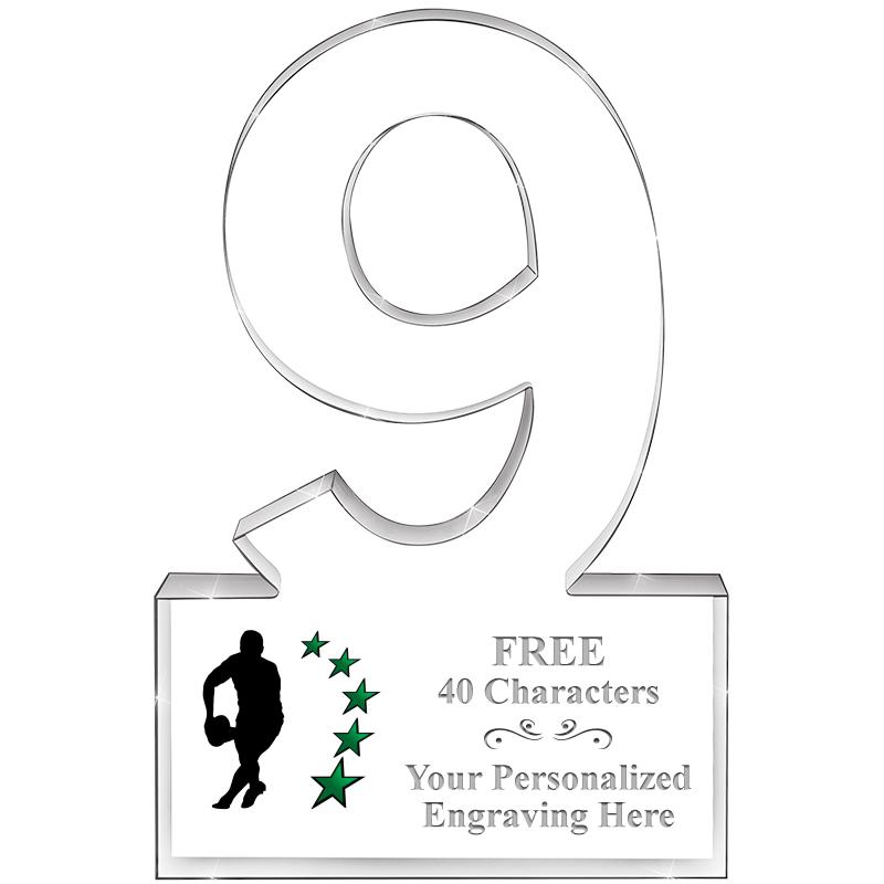 6" 9 YEARS OF SERVICE ACRYLIC