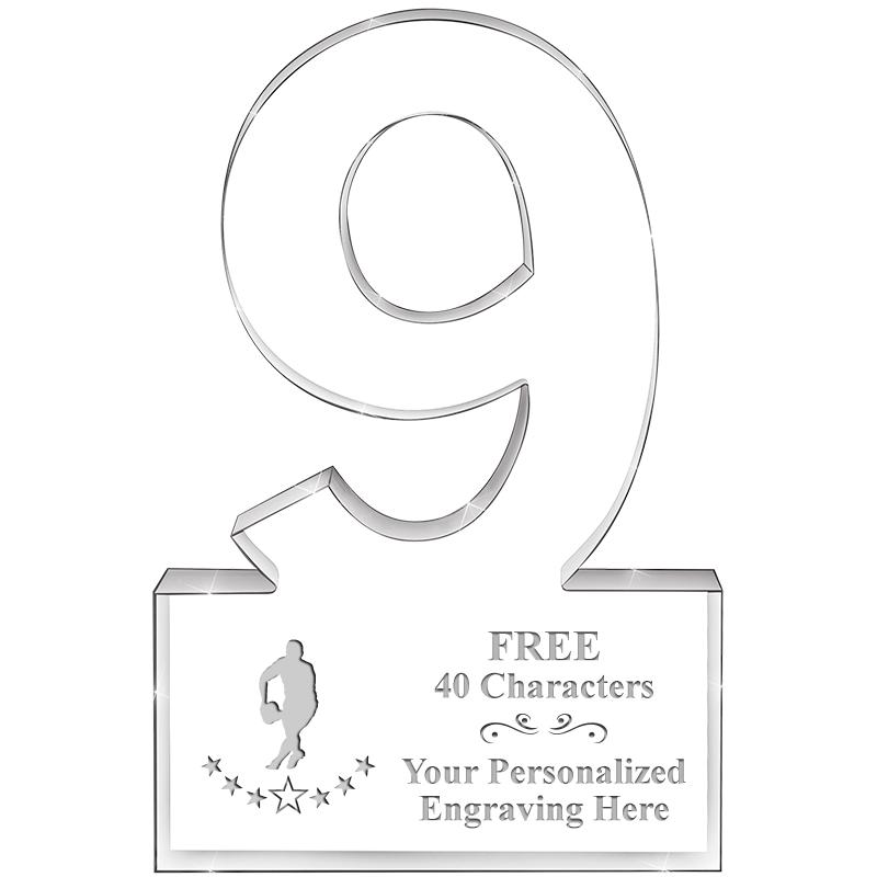 6" 9 YEARS OF SERVICE ACRYLIC