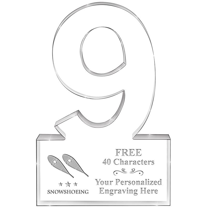 6" 9 YEARS OF SERVICE ACRYLIC