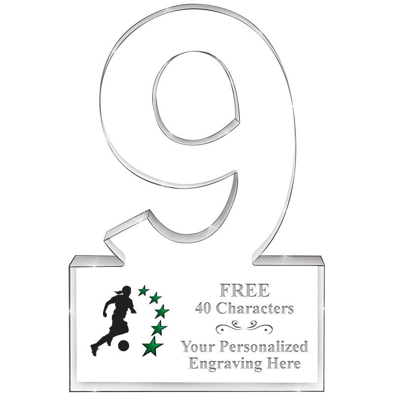 6" 9 YEARS OF SERVICE ACRYLIC