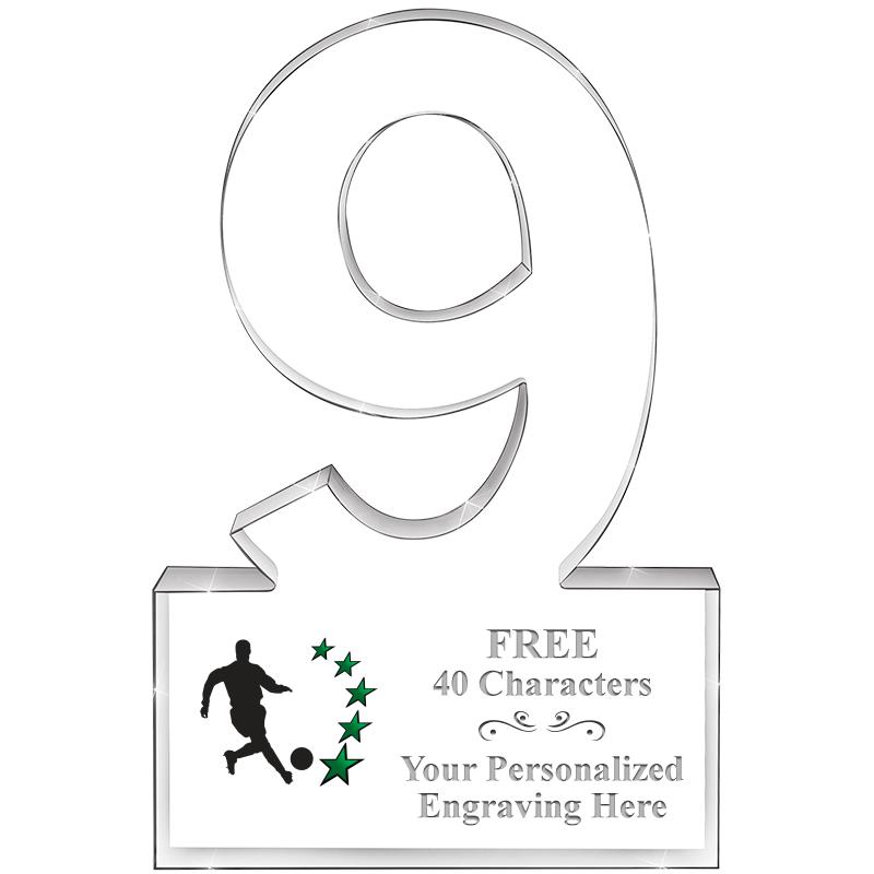 6" 9 YEARS OF SERVICE ACRYLIC