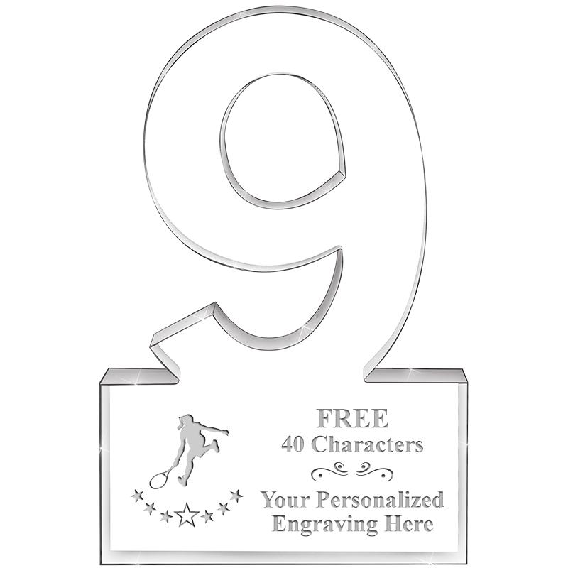 6" 9 YEARS OF SERVICE ACRYLIC