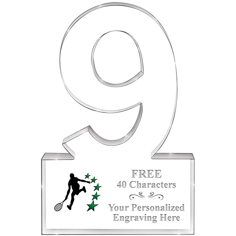 6" 9 YEARS OF SERVICE ACRYLIC