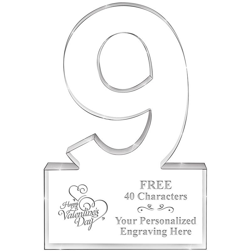 6" 9 YEARS OF SERVICE ACRYLIC