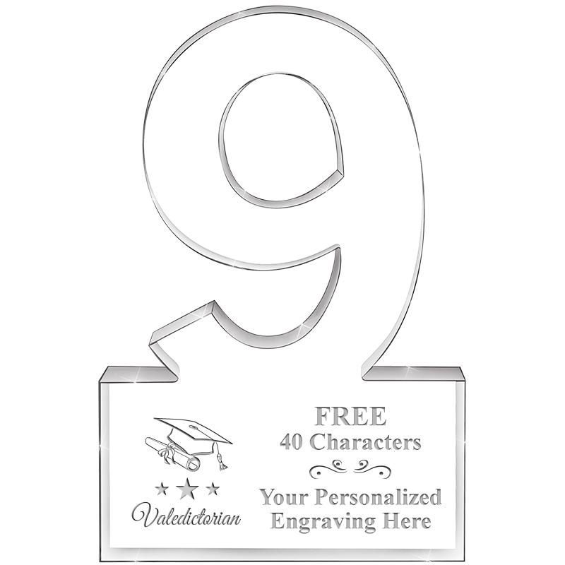 6" 9 YEARS OF SERVICE ACRYLIC