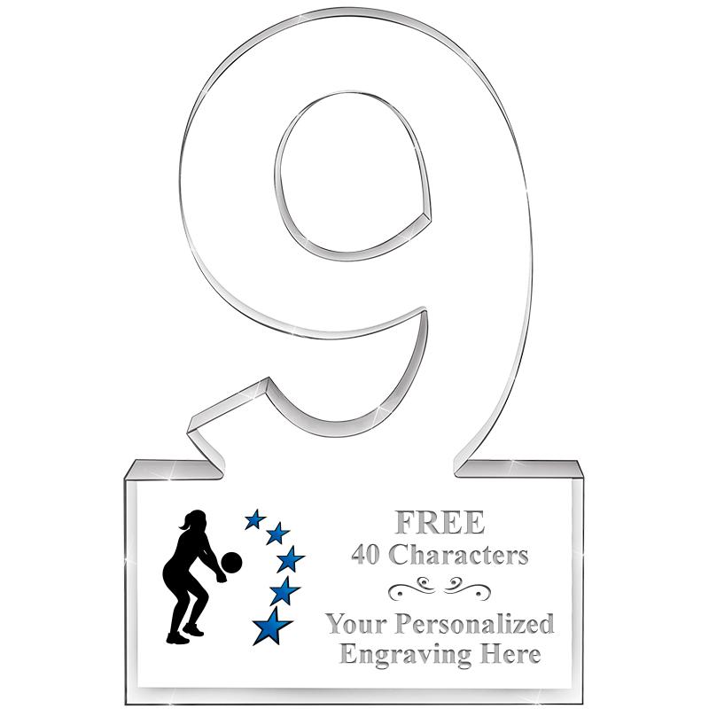 6" 9 YEARS OF SERVICE ACRYLIC