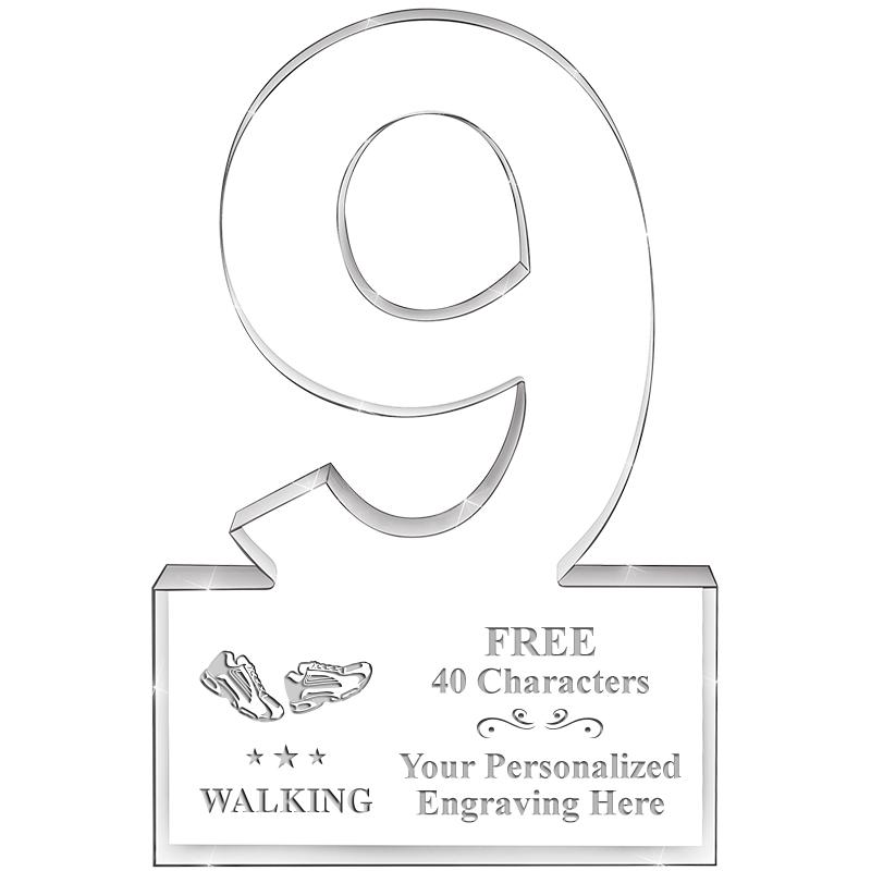 6" 9 YEARS OF SERVICE ACRYLIC