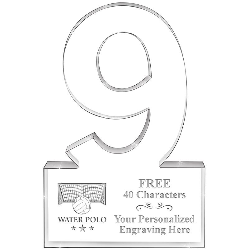 6" 9 YEARS OF SERVICE ACRYLIC