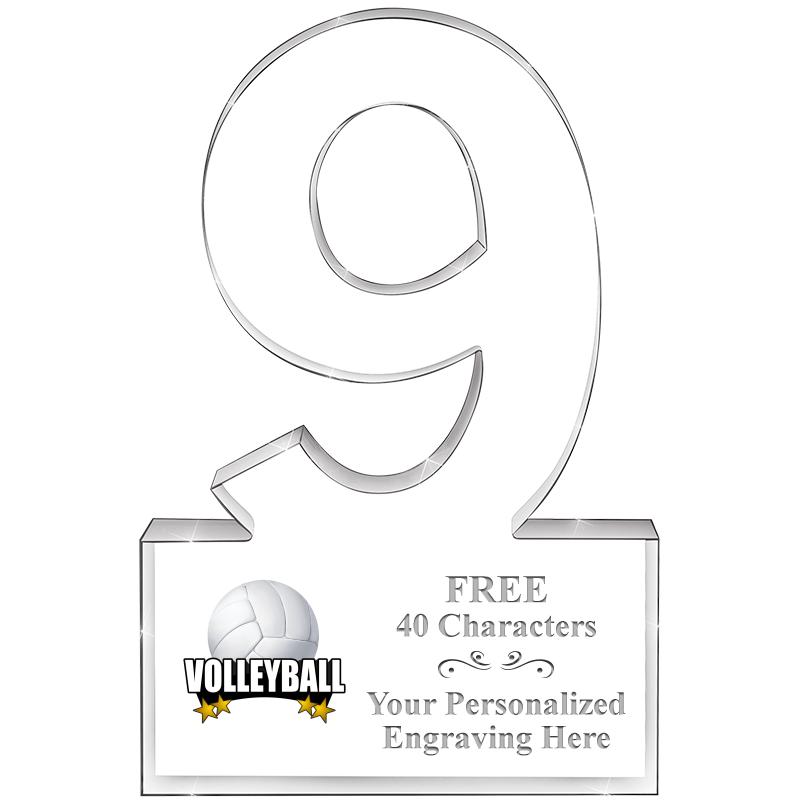 6" 9 YEARS OF SERVICE ACRYLIC