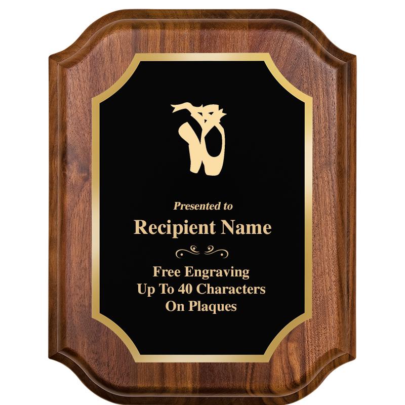 7" X 9" WALNUT LIFETIME PLQ