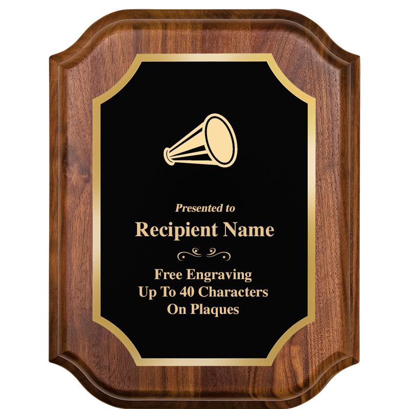 7" X 9" WALNUT LIFETIME PLQ