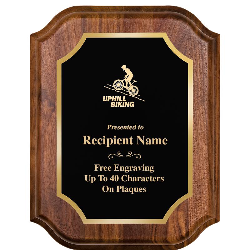 7" X 9" WALNUT LIFETIME PLQ