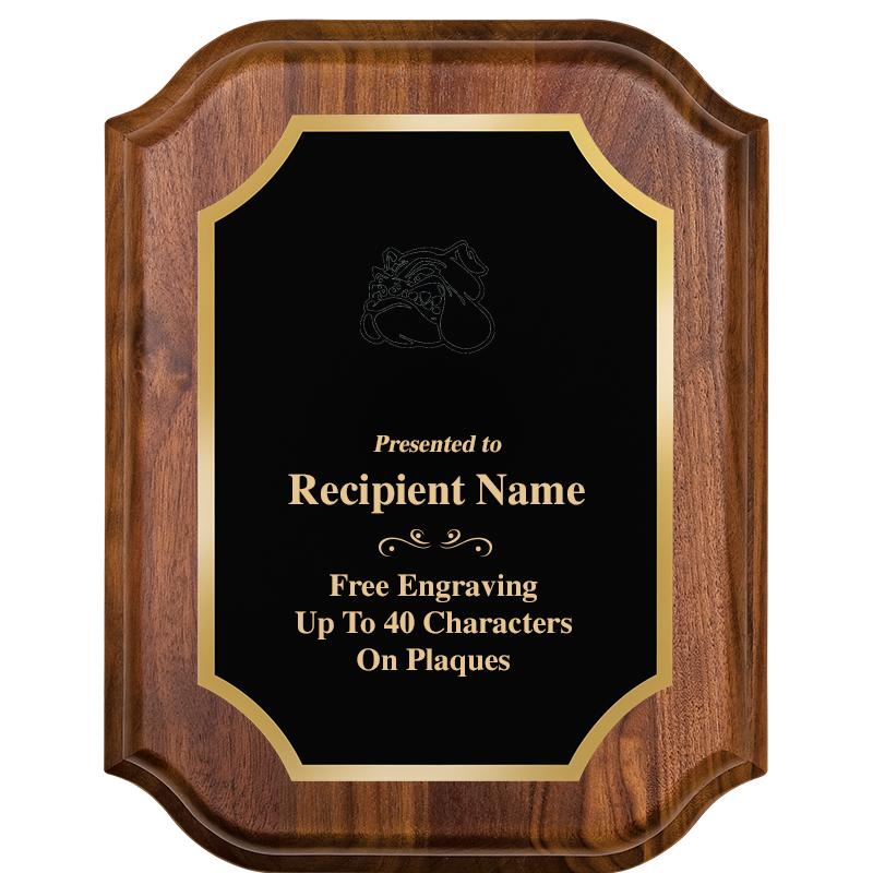 7" X 9" WALNUT LIFETIME PLQ