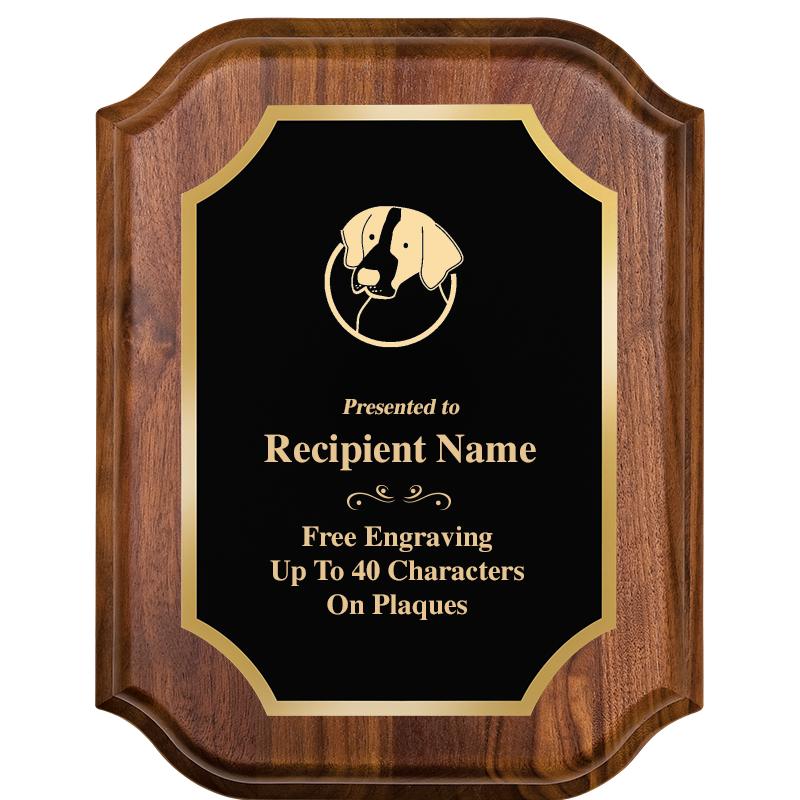 7" X 9" WALNUT LIFETIME PLQ