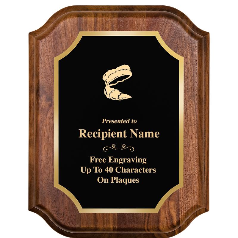 7" X 9" WALNUT LIFETIME PLQ