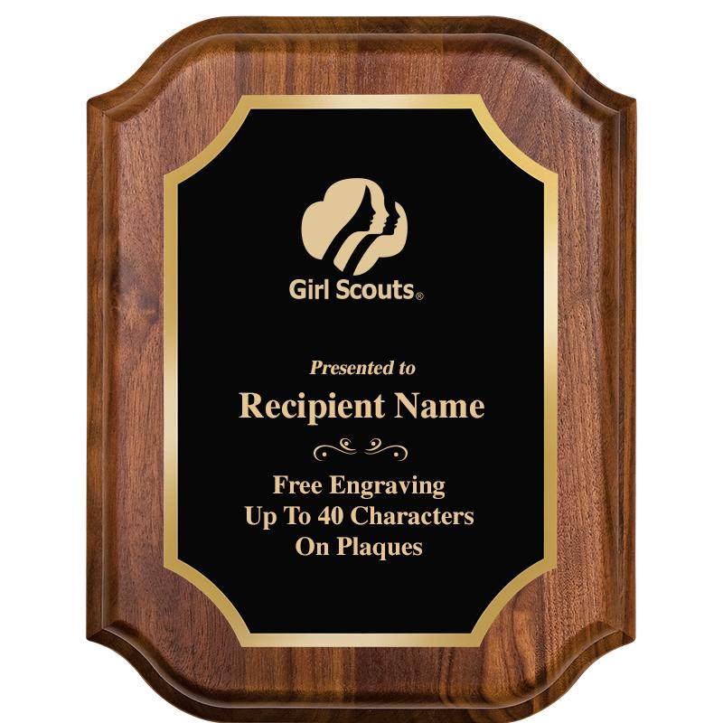 7" X 9" WALNUT LIFETIME PLQ