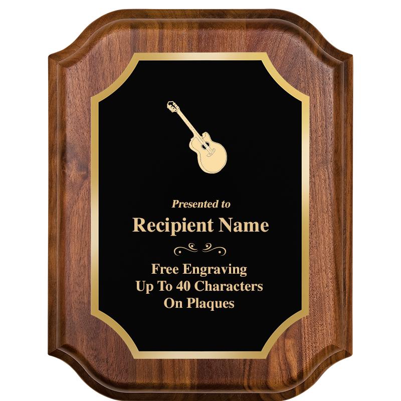 7" X 9" WALNUT LIFETIME PLQ