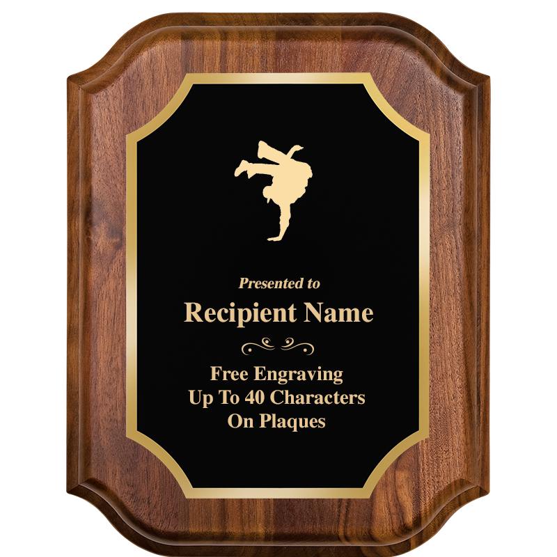 7" X 9" WALNUT LIFETIME PLQ