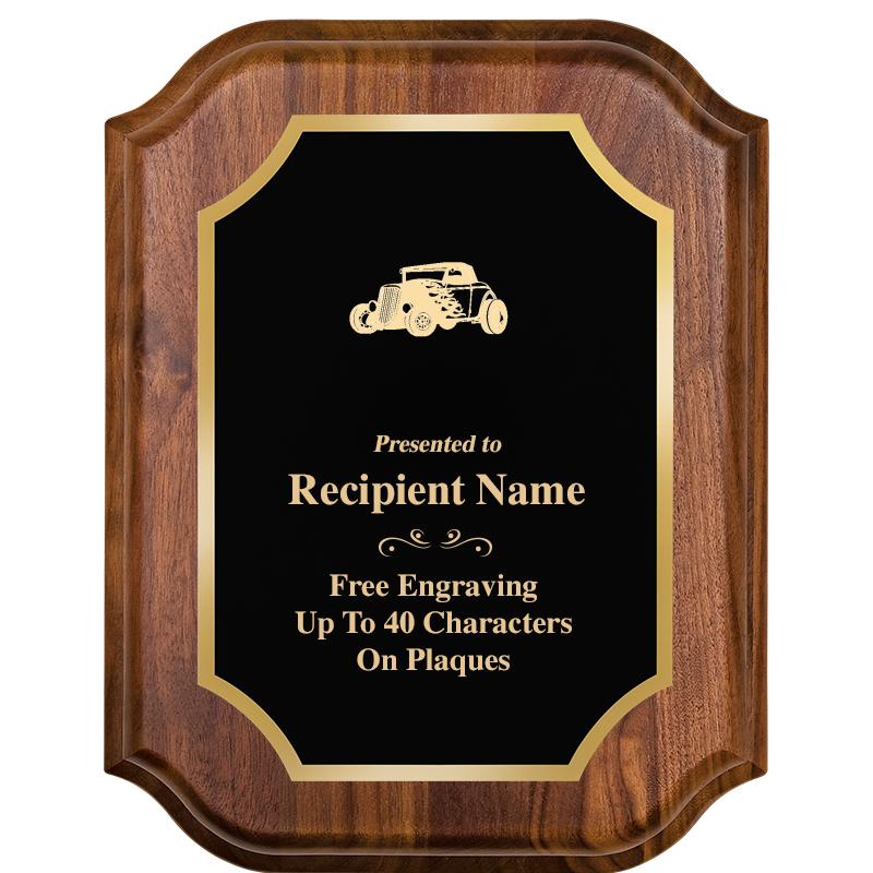 7" X 9" WALNUT LIFETIME PLQ