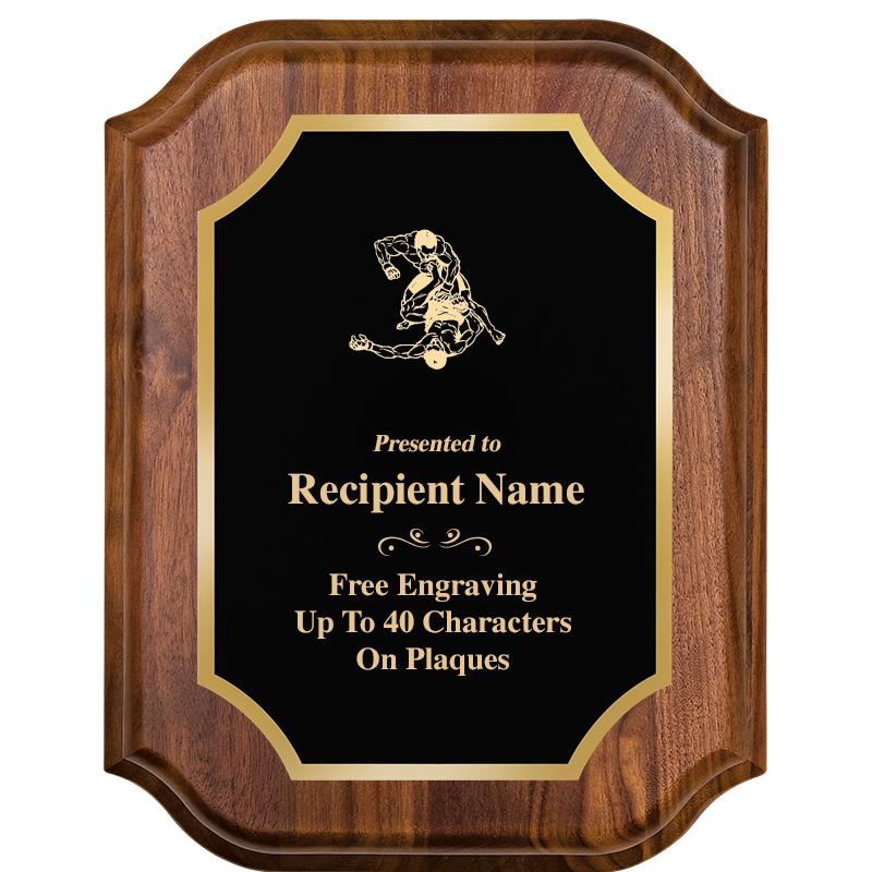 7" X 9" WALNUT LIFETIME PLQ