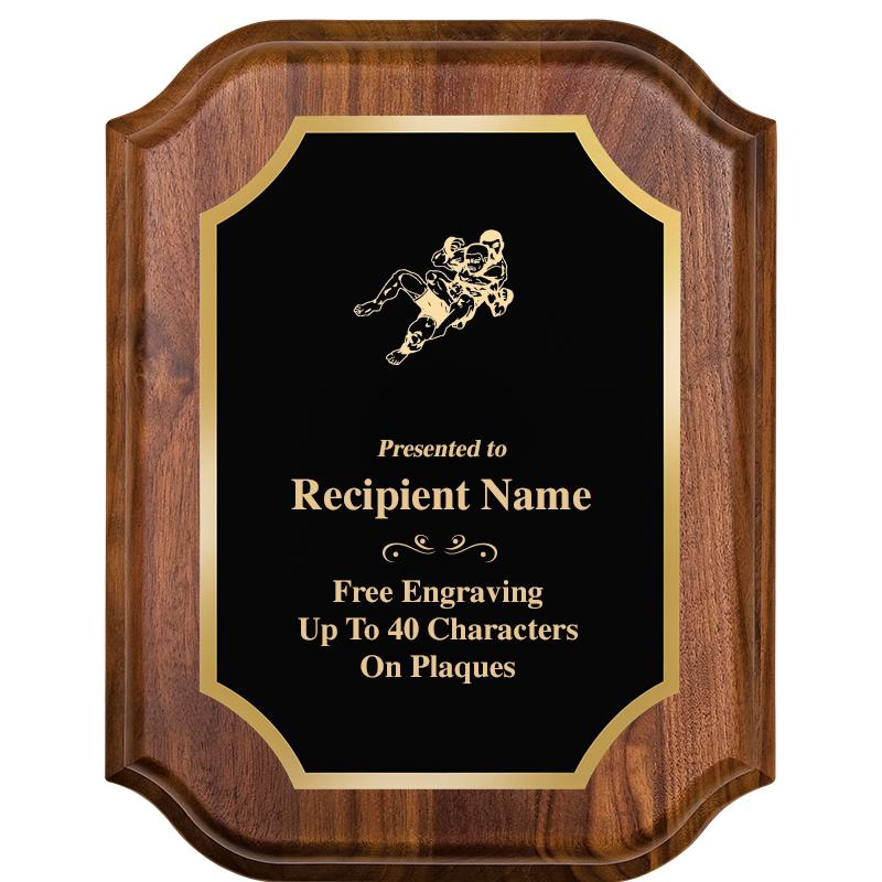 7" X 9" WALNUT LIFETIME PLQ