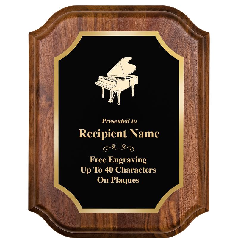 7" X 9" WALNUT LIFETIME PLQ