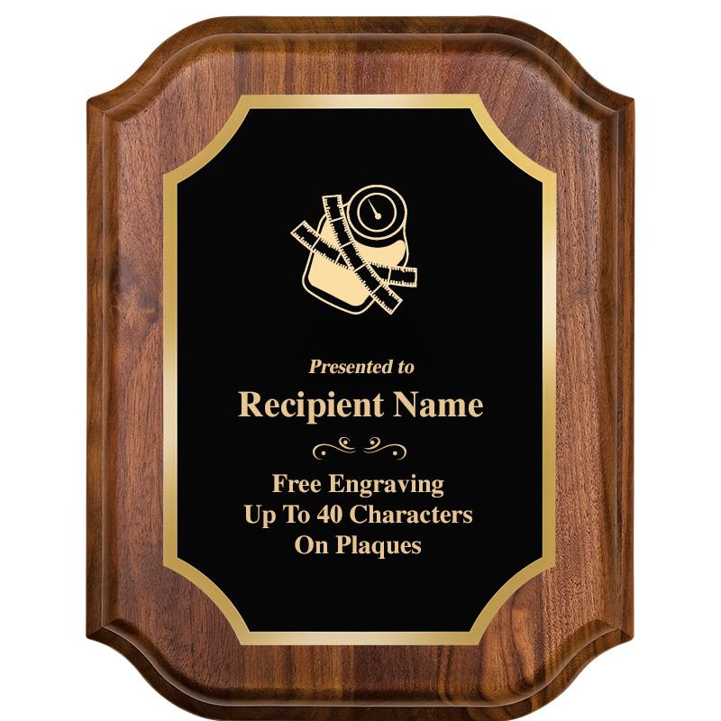 7" X 9" WALNUT LIFETIME PLQ