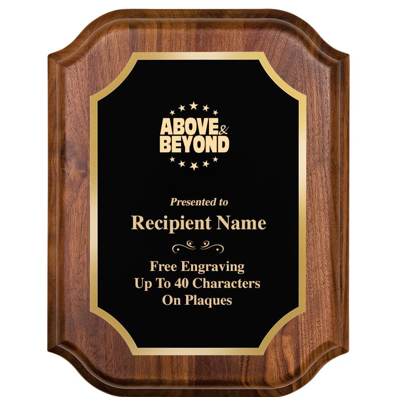 7" X 9" WALNUT LIFETIME PLQ