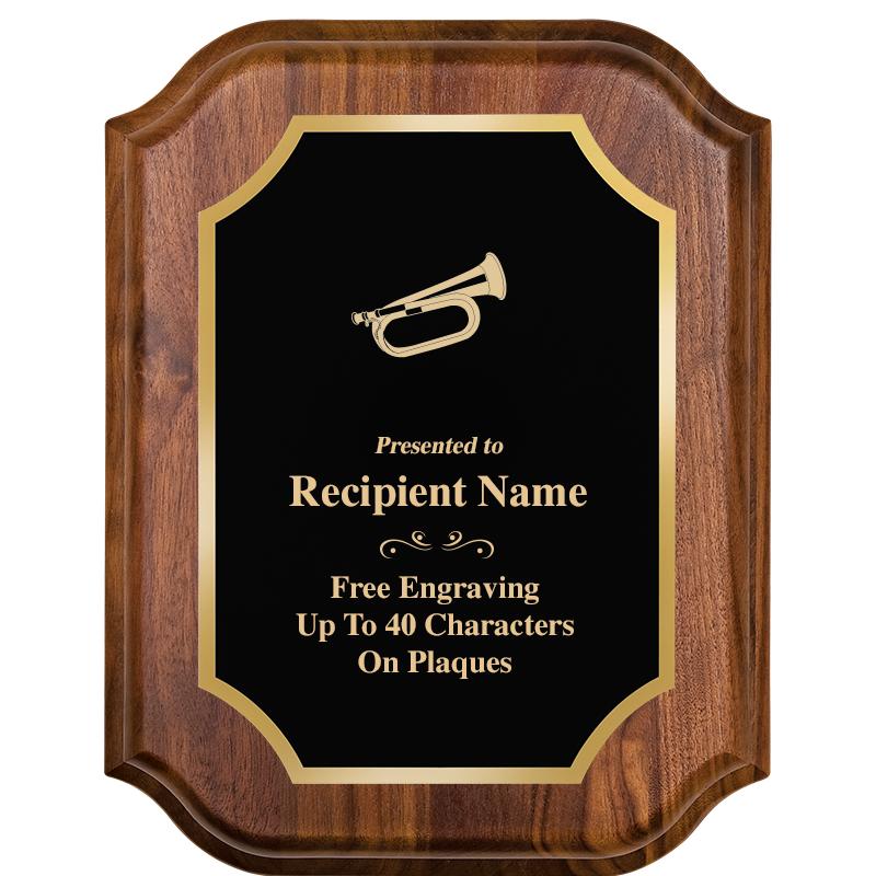 7" X 9" WALNUT LIFETIME PLQ