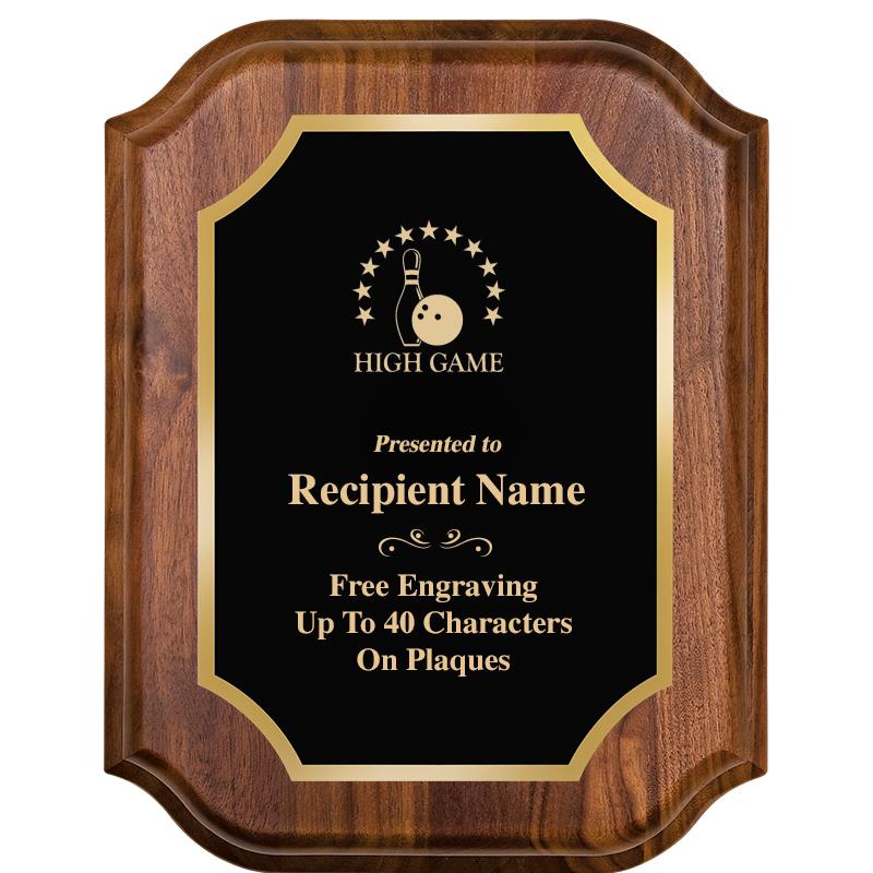 7" X 9" WALNUT LIFETIME PLQ