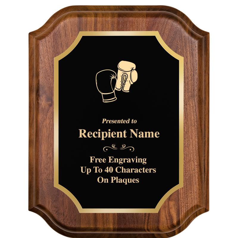 7" X 9" WALNUT LIFETIME PLQ