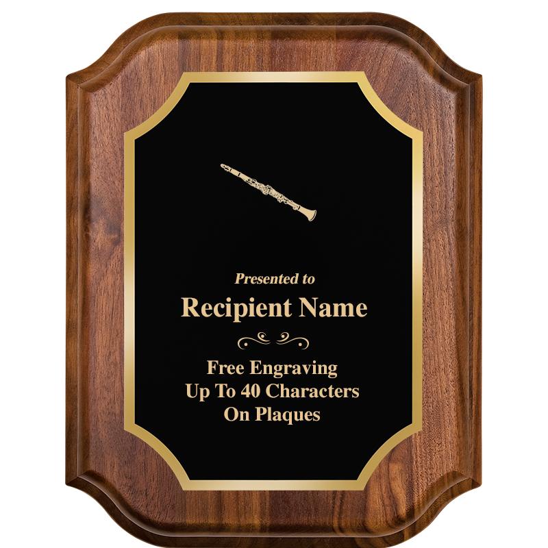 7" X 9" WALNUT LIFETIME PLQ