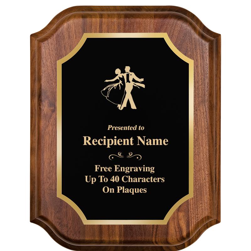 7" X 9" WALNUT LIFETIME PLQ