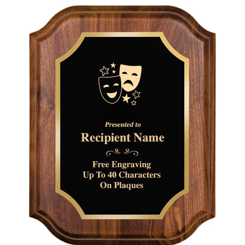 7" X 9" WALNUT LIFETIME PLQ