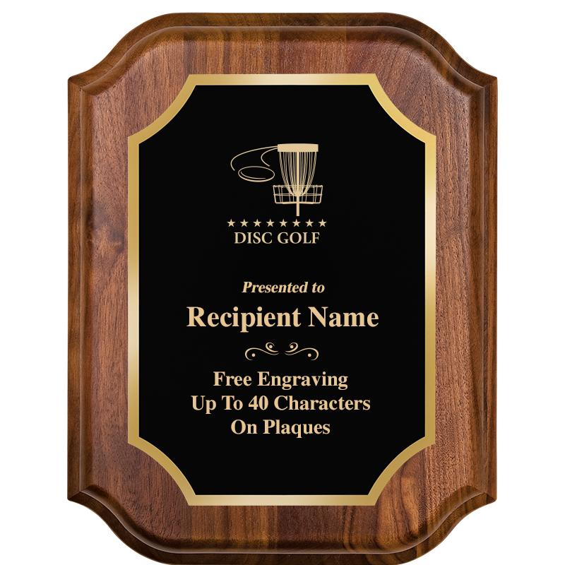 7" X 9" WALNUT LIFETIME PLQ