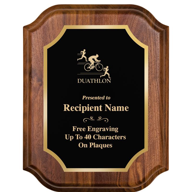 7" X 9" WALNUT LIFETIME PLQ