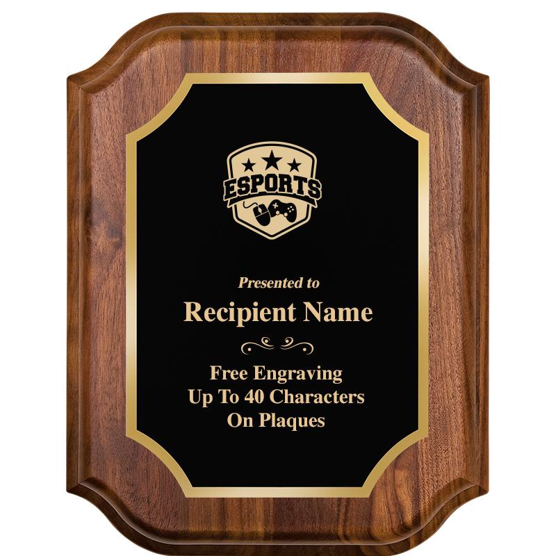 7" X 9" WALNUT LIFETIME PLQ