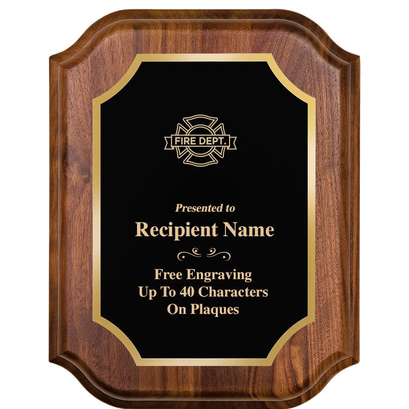 7" X 9" WALNUT LIFETIME PLQ