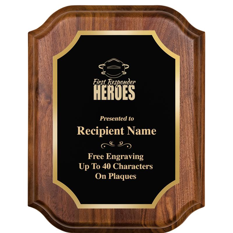 7" X 9" WALNUT LIFETIME PLQ