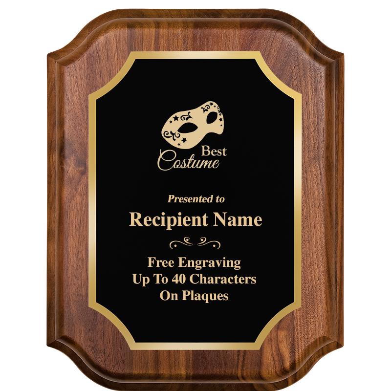 7" X 9" WALNUT LIFETIME PLQ