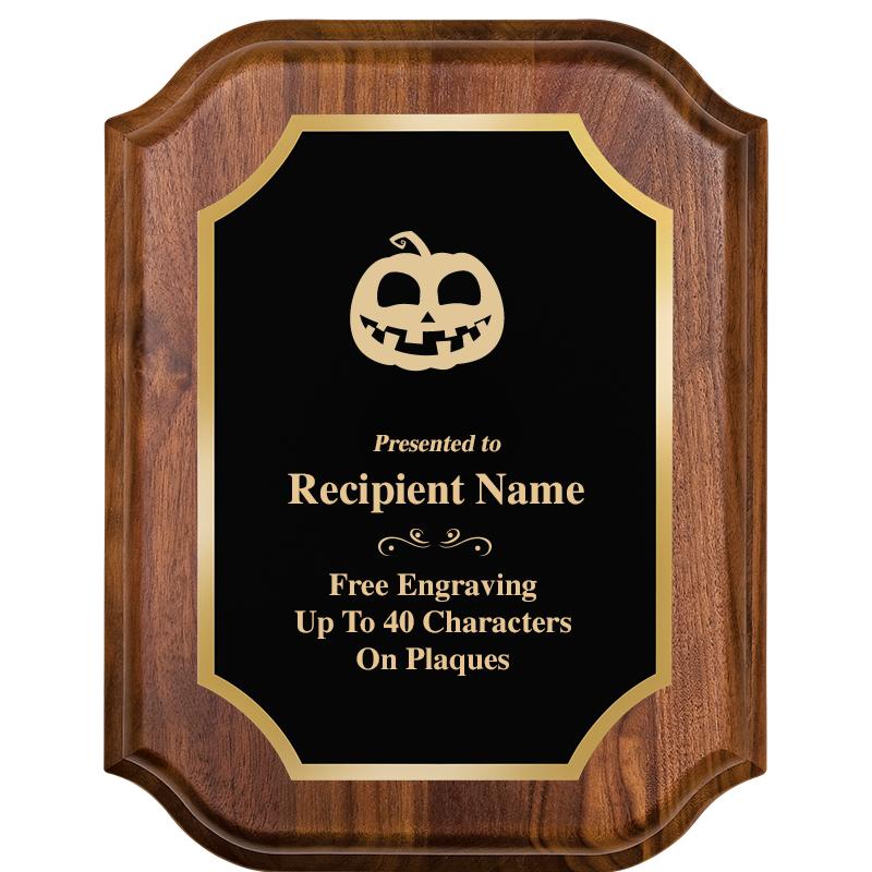 7" X 9" WALNUT LIFETIME PLQ