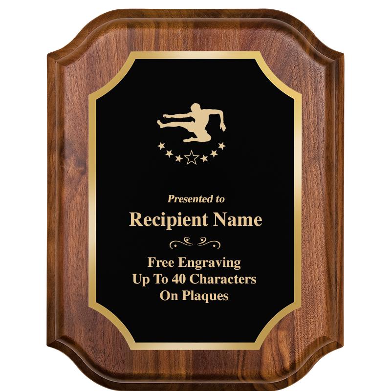 7" X 9" WALNUT LIFETIME PLQ