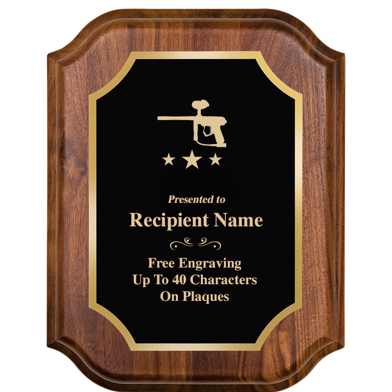 7" X 9" WALNUT LIFETIME PLQ