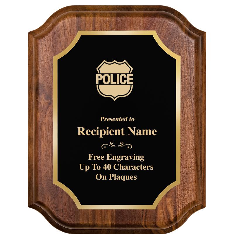 7" X 9" WALNUT LIFETIME PLQ