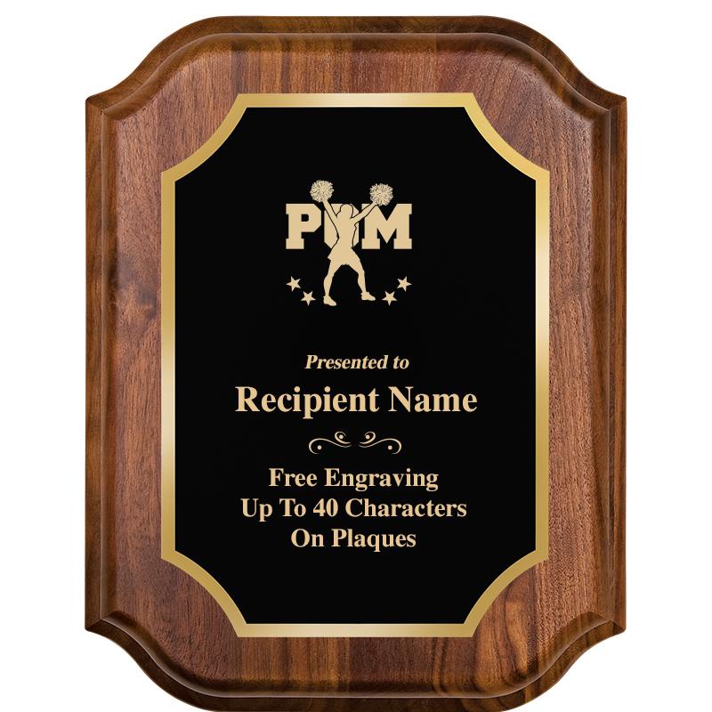 7" X 9" WALNUT LIFETIME PLQ