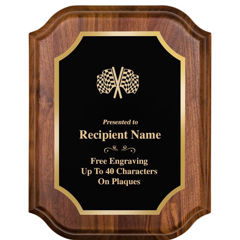 7" X 9" WALNUT LIFETIME PLQ