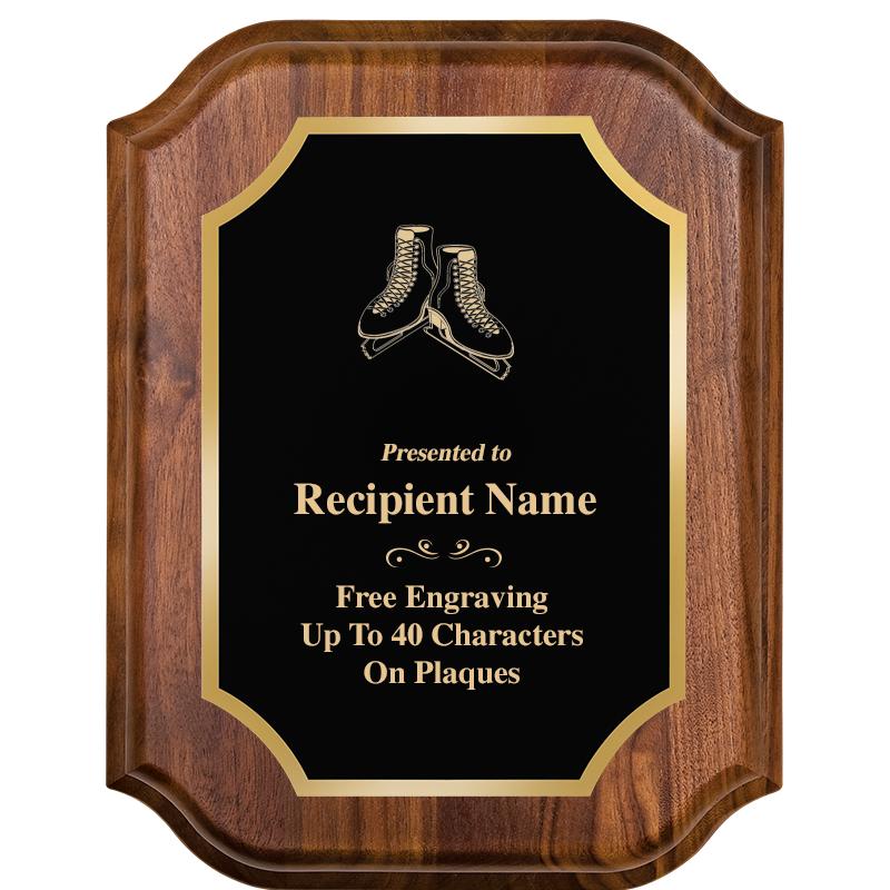 7" X 9" WALNUT LIFETIME PLQ