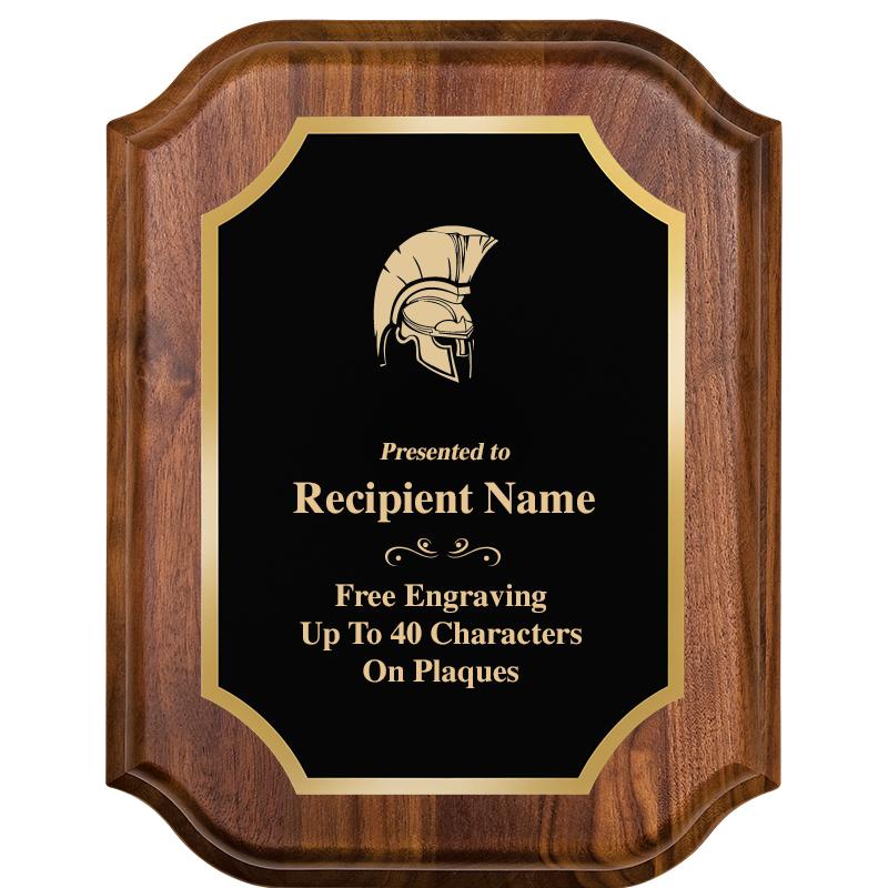 7" X 9" WALNUT LIFETIME PLQ